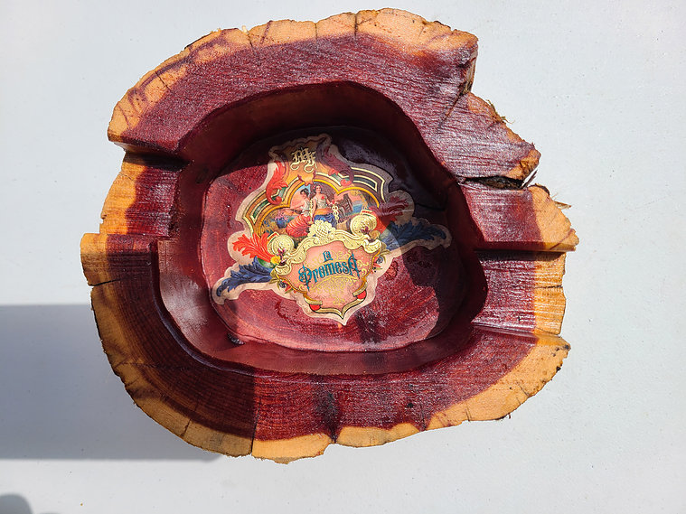 Custom Wood Cigar Ashtray