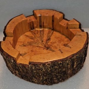 Solid Wood Ambrosia Maple Cigar Ashtray