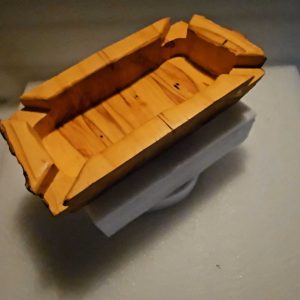 Handmade Solid Wood Box Elder Cigar Ashtray with 4 corner slots