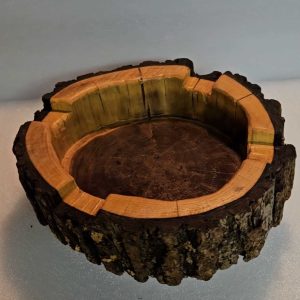 Large Black Walnut Cigar Ashtray