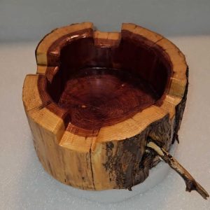 Red Cedar Cigar Ashtray With Limb