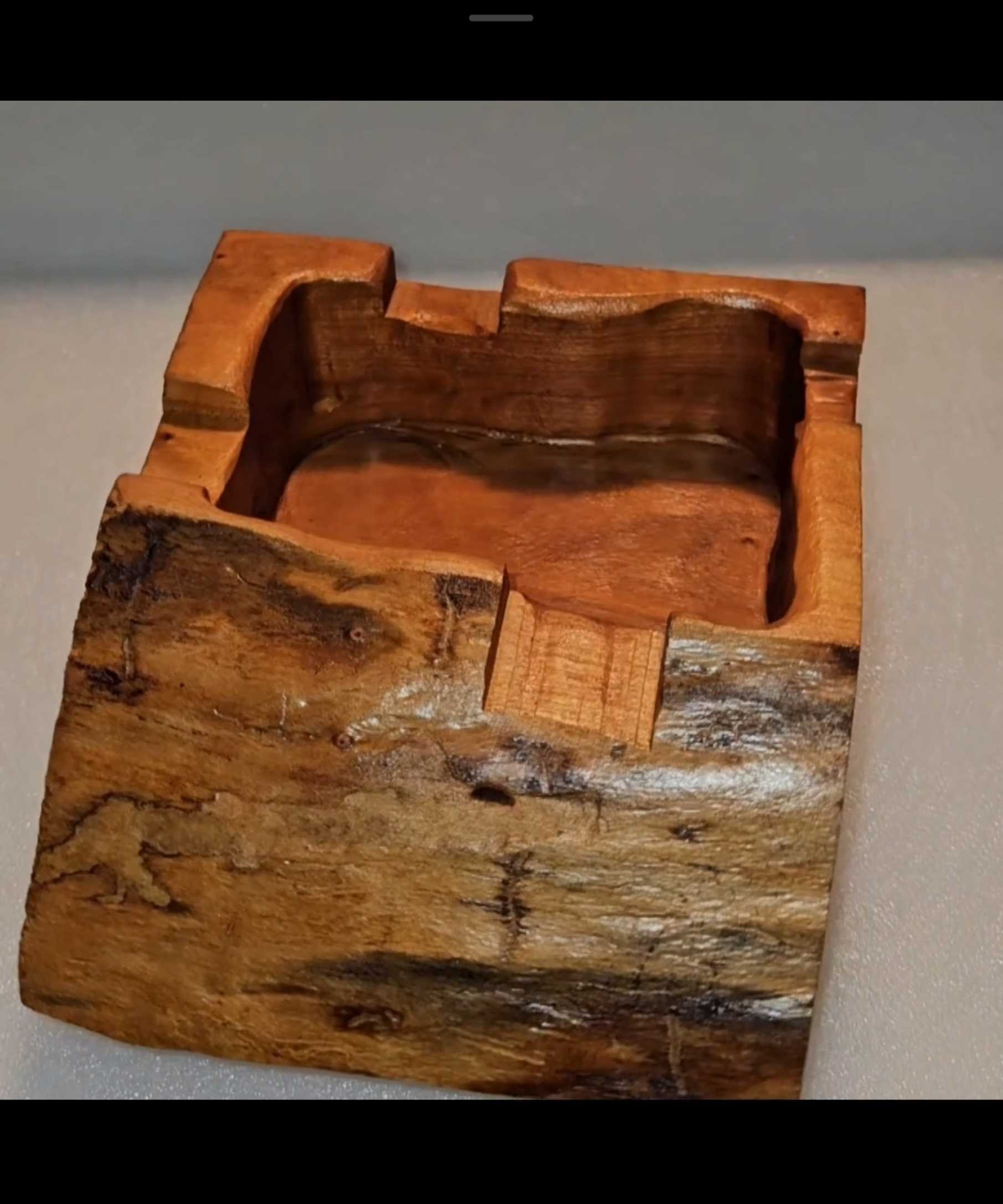 Slopped Edge Cherry Cigar Ashtray