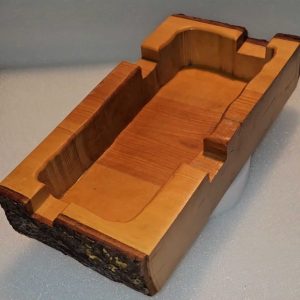 Handmade Solid Red Birch Cigar Ashtray