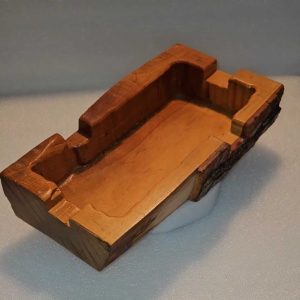 Handmade Solid Wood Red Birch Cigar Ashtray