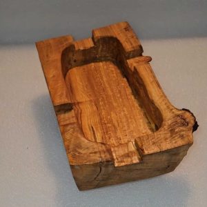 Handmade Solid Red Oak Unique Cigar Ashtray