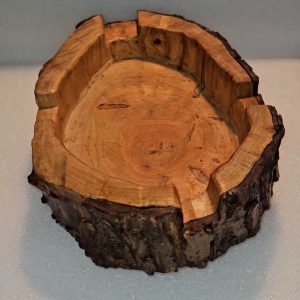 Handmade Solid Wood Unique shaped Spalten Maple Cigar Ashtray